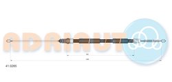 CABLU FRANA DE MANA ADRIAUTO 41.0265 - Compatibil cu RENAULT