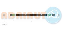 CABLU FRANA DE MANA ADRIAUTO 41.0271.1 - Compatibil cu NISSAN, OPEL, RENAULT