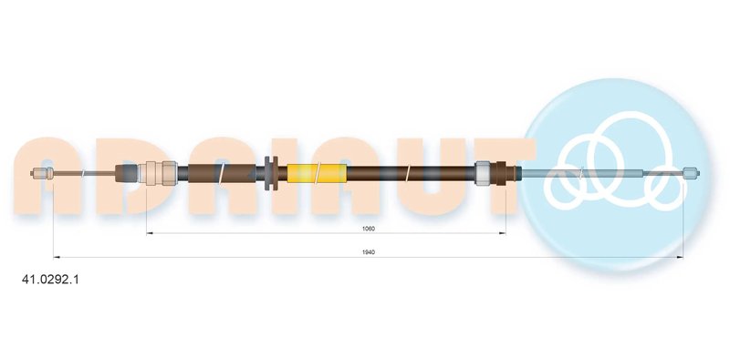 CABLU FRANA DE MANA ADRIAUTO 41.0292.1 - Compatibil cu RENAULT