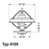 TERMOSTAT LICHID RACIRE WAHLER 4105.83D - Compatibil cu MERCEDES-BENZ, NEOPLAN, SETRA