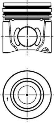 PISTON KOLBENSCHMIDT 41077600 - Compatibil cu DAEWOO, IRISBUS, IVECO