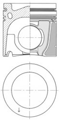 PISTON KOLBENSCHMIDT 41088600 - Compatibil cu VOLVO
