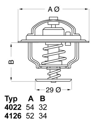 TERMOSTAT LICHID RACIRE WAHLER 4126.88 - Compatibil cu DAIHATSU, TOYOTA