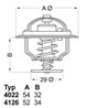 TERMOSTAT LICHID RACIRE WAHLER 4126.88 - Compatibil cu DAIHATSU, TOYOTA