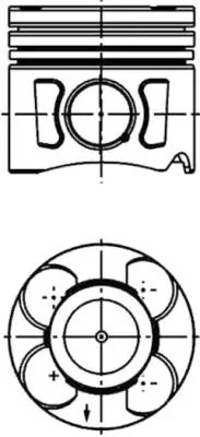 PISTON KOLBENSCHMIDT 41288610 - Compatibil cu ALFA ROMEO, CHEVROLET, FIAT, OPEL, VAUXHALL