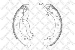 Set saboti frana Stellox 413 100-SX