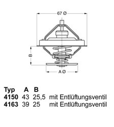 TERMOSTAT LICHID RACIRE WAHLER 4150.83D50 - Compatibil cu ASKAM, MAN, MAZ-MAN, NEOPLAN, SOLARIS