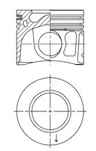 PISTON KOLBENSCHMIDT 41765600 - Compatibil cu CITROEN, FORD, FORD ASIA & OCEANIA, FORD AUSTRALIA, FORD USA, PEUGEOT
