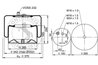 BURDUF SUSPENSIE PNEUMATICA CONTITECH AIR SPRING 4187 N P26 - Piesa auto compatibila cu mai multe marci
