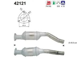 CATALIZATOR AS 42121 - Compatibil cu AUDI