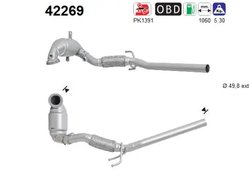 CATALIZATOR AS 42269 - Compatibil cu AUDI, SEAT, SKODA, VW