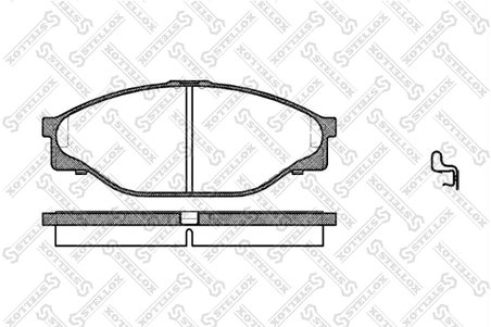 Set placute frana Stellox 423 020-SX