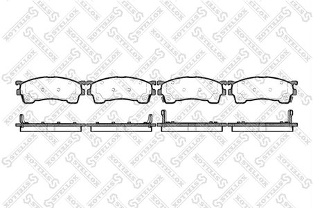 Set placute frana Stellox 426 004-SX