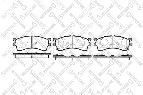 Set placute frana Stellox 426 012B-SX