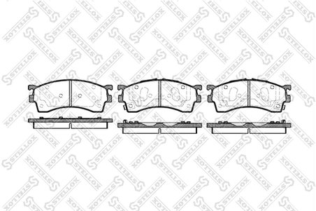 Set placute frana Stellox 426 012B-SX