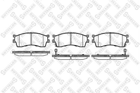 Set placute frana Stellox 426 032-SX
