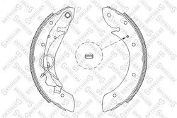 Set saboti frana Stellox 430 100-SX