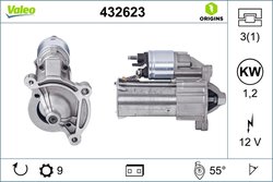 ELECTROMOTOR VALEO 432623 - Compatibil cu CITROEN, CITROEN (DF-PSA), FIAT, PEUGEOT, PEUGEOT (DF-PSA), ROVER