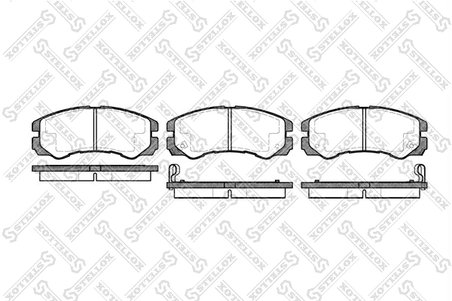 SET PLACUTE FRANA STELLOX 436 002B-SX - Compatibil cu ISUZU, OPEL