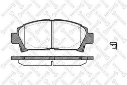 Set placute frana Stellox 438 002-SX