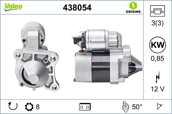ELECTROMOTOR VALEO 438054 - Compatibil cu RENAULT