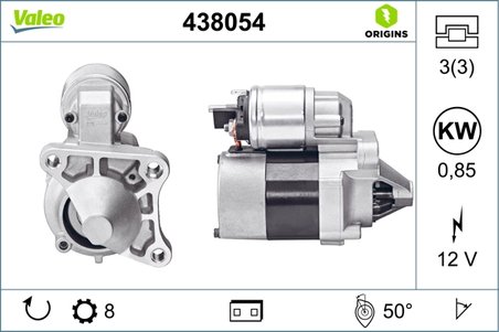 ELECTROMOTOR VALEO 438054 - Compatibil cu RENAULT