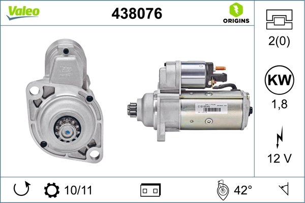 Electromotor Valeo 438076