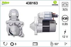 ELECTROMOTOR VALEO 438163 - Compatibil cu DACIA, NISSAN, RENAULT