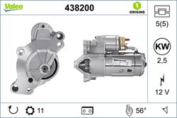 ELECTROMOTOR VALEO 438200 - Compatibil cu CITROEN, DS, FIAT, LANCIA, MITSUBISHI, OPEL, PEUGEOT, VAUXHALL