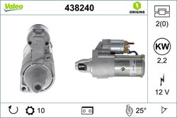 ELECTROMOTOR VALEO 438240 - Compatibil cu CHRYSLER, JEEP