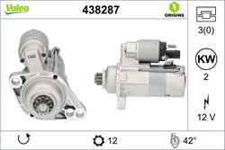 ELECTROMOTOR VALEO 438287 - Compatibil cu AUDI, SEAT, SKODA, VW