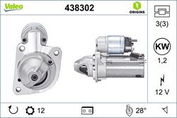 ELECTROMOTOR VALEO 438302 - Compatibil cu FORD, VOLVO