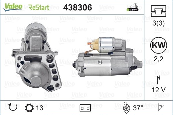 Electromotor Valeo 438306