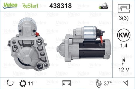 Electromotor Valeo 438318