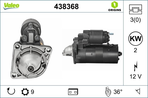 Electromotor Valeo 438368