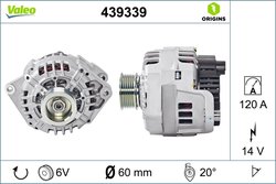 ALTERNATOR VALEO 439339 - Compatibil cu CITROEN, FIAT, PEUGEOT
