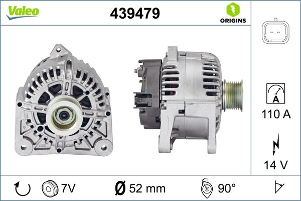 ALTERNATOR VALEO 439479 - Compatibil cu RENAULT