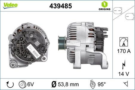 ALTERNATOR VALEO 439485 - Compatibil cu BMW