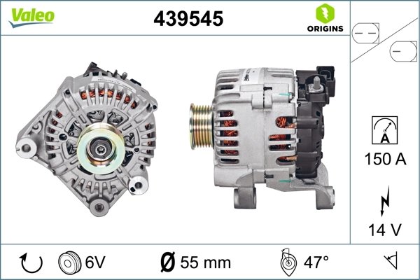 ALTERNATOR VALEO 439545 - Compatibil cu ALPINA, BMW