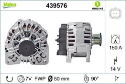 ALTERNATOR VALEO 439576 - Compatibil cu NISSAN, OPEL, RENAULT, VAUXHALL