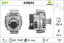 ALTERNATOR VALEO 439653 - Compatibil cu MERCEDES-BENZ
