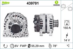 ALTERNATOR VALEO 439701 - Compatibil cu CITROEN, DS, FIAT, PEUGEOT