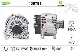 ALTERNATOR VALEO 439791 - Compatibil cu AUDI, SEAT, SKODA, VW