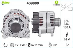 ALTERNATOR VALEO 439800 - Compatibil cu AUDI, PORSCHE