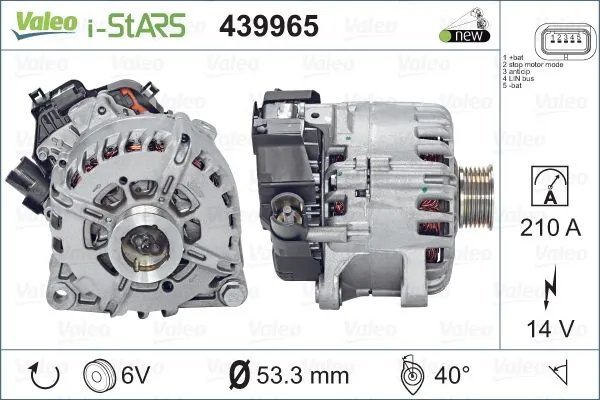 GENERATOR START VALEO 439965 - Compatibil cu CITROEN, PEUGEOT