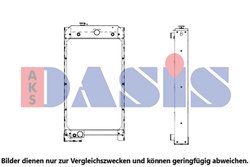 Radiator racire motor AKS Dasis 440238N