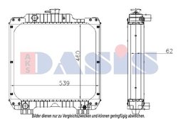 RADIATOR RACIRE MOTOR AKS DASIS 440301N - Piesa auto compatibila cu mai multe marci