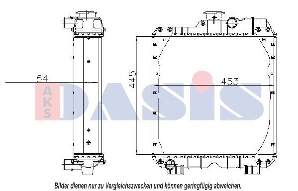 Radiator racire motor AKS Dasis 440312N