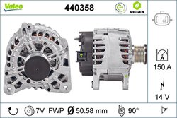 ALTERNATOR VALEO 440358 - Compatibil cu DACIA, OPEL, RENAULT, VAUXHALL