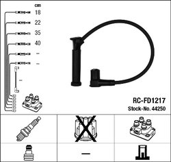 FISE BUJII NGK 44250 - Compatibil cu FORD